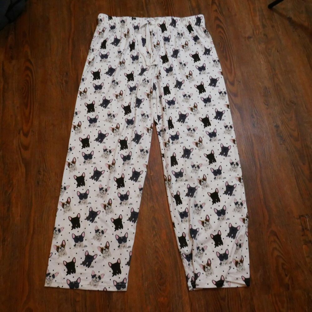 FRENCH BULLDOG LOUNGE/PAJAMA PANT FRENCHIES Medium Doggie Drawings Berkshire